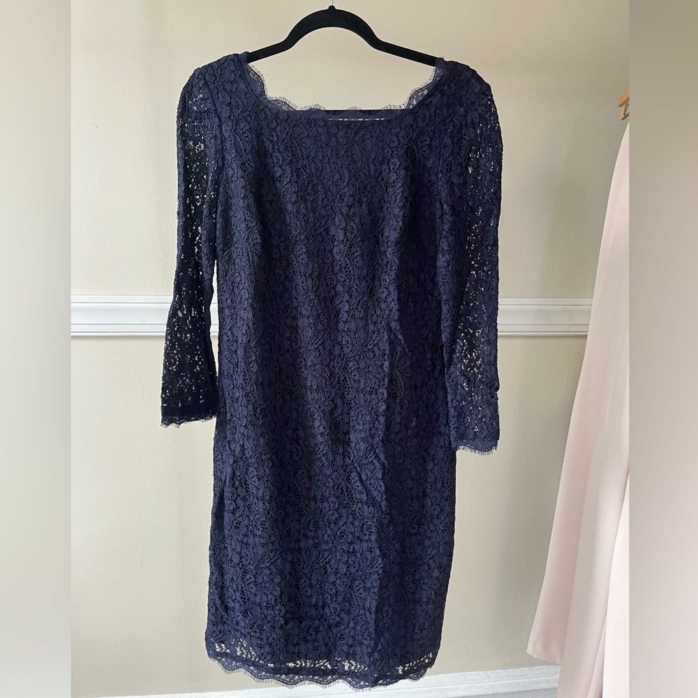 Adrianna Papell Lace Midi Dress